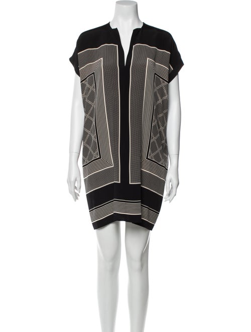 Vince Silk Mini Dress Black