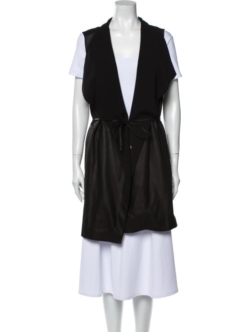 Vince Goat Leather Vest Black