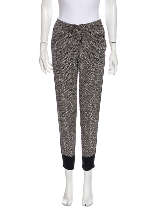 Vince Printed Skinny Leg Pants Black