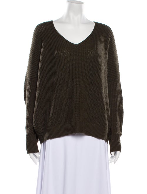 Vince V-Neck Sweater Green
