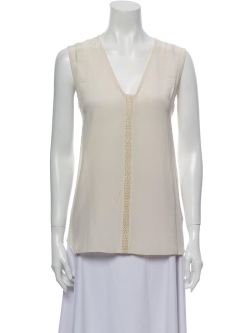 Vince Silk V-Neck Blouse