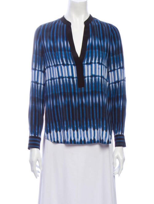 Vince Silk Striped Blouse