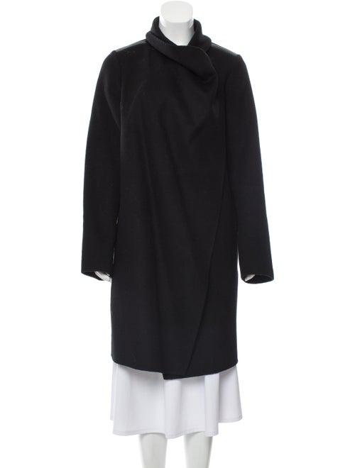 Vince Wool Belted Coat Black