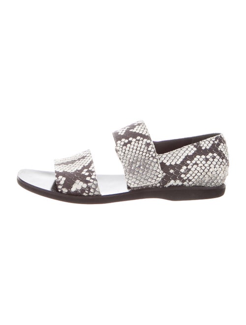 Vince Snakeskin Animal Print Sandals