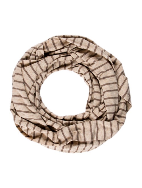 Vince Knit Striped Snood Beige