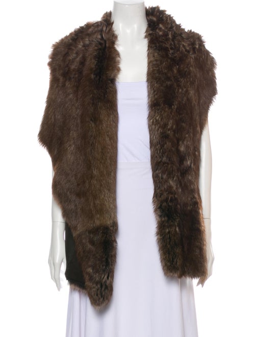 Vince Shearling Vest Brown
