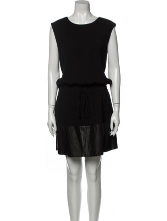 Vince Scoop Neck Knee-Length Dress