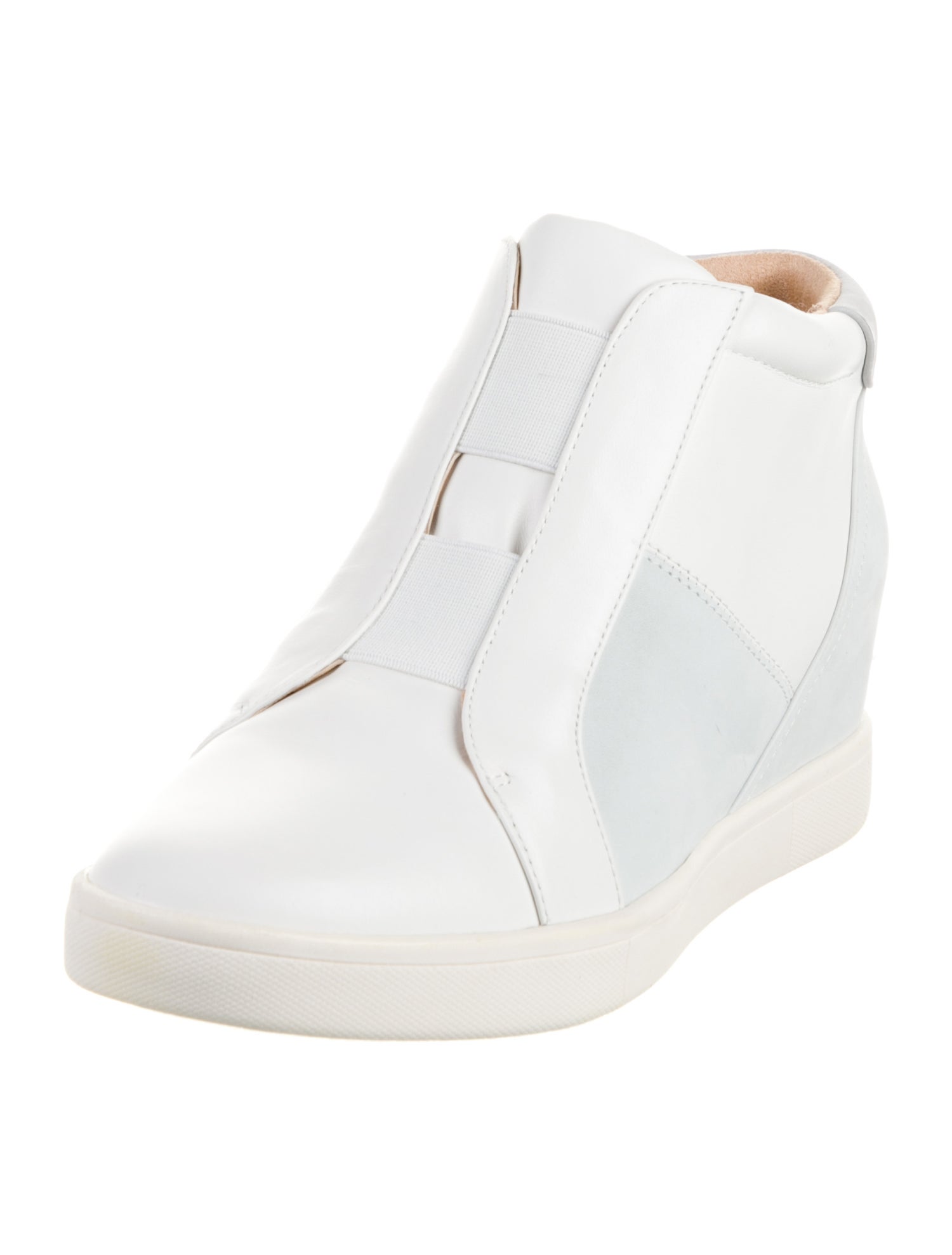 VIONIC Leather Wedge Sneakers