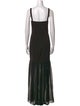 Violante Nessi Square Neckline Long Dress