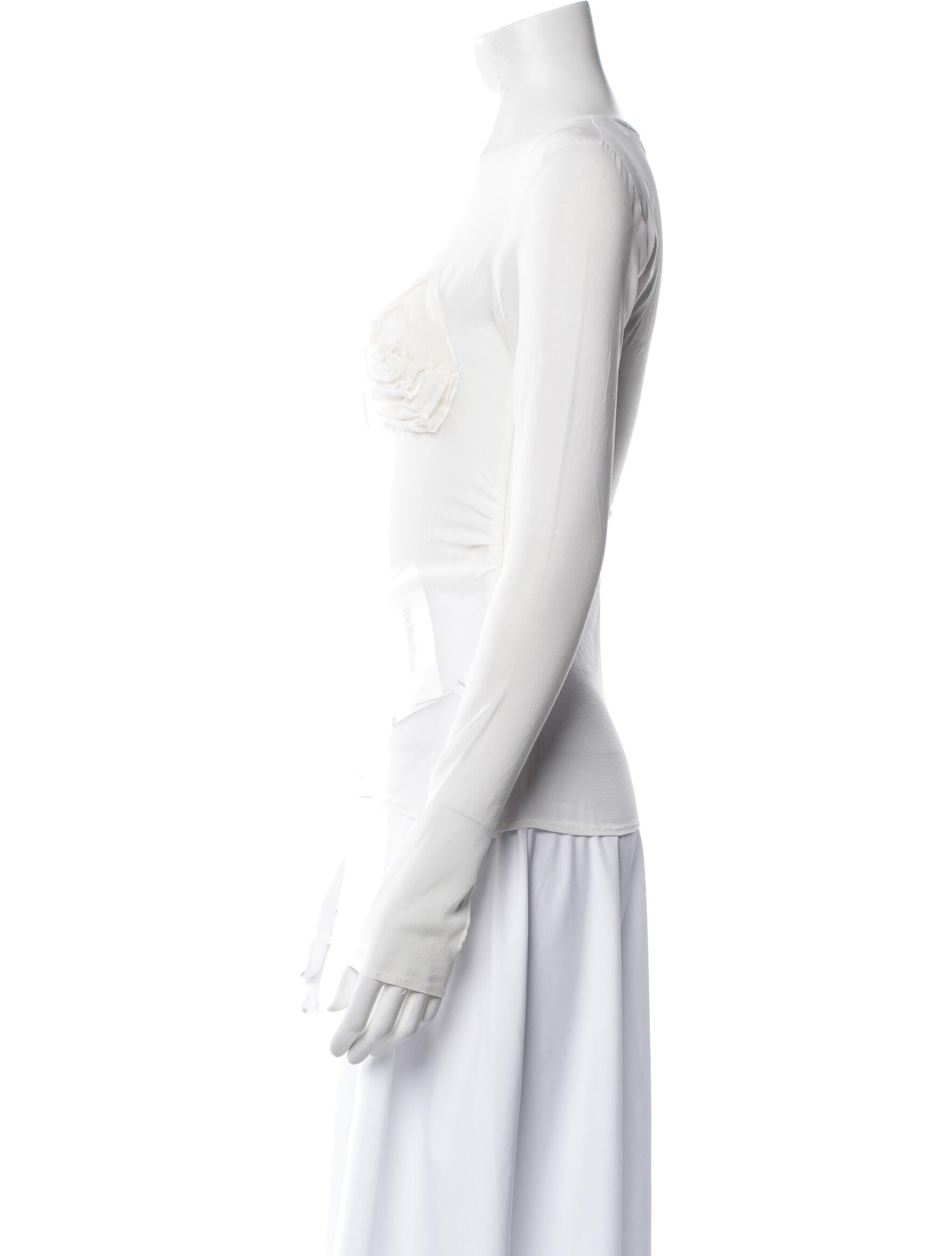 Violante Nessi Silk Crew Neck Top