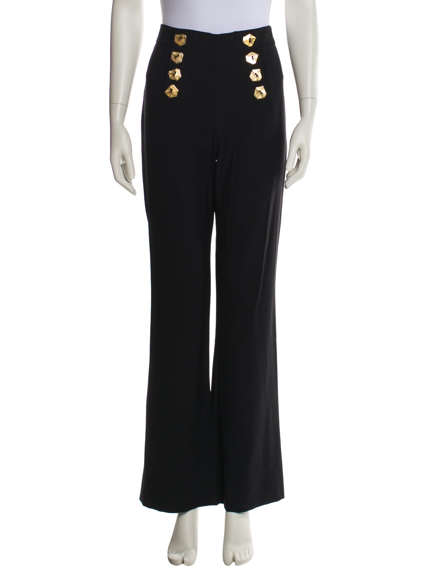 Violante Nessi Virgin Wool Wide Leg Pants