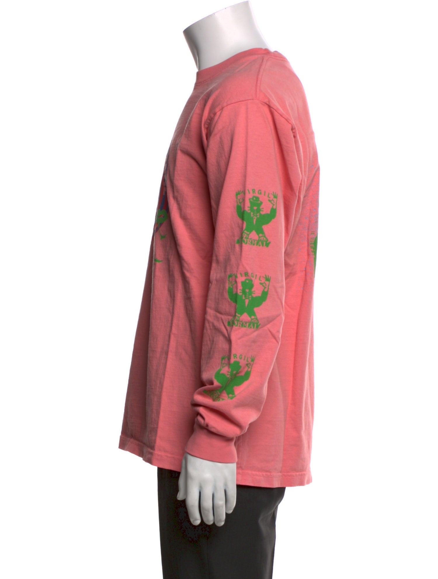 Virgil Normal Graphic Print Crew Neck Henley