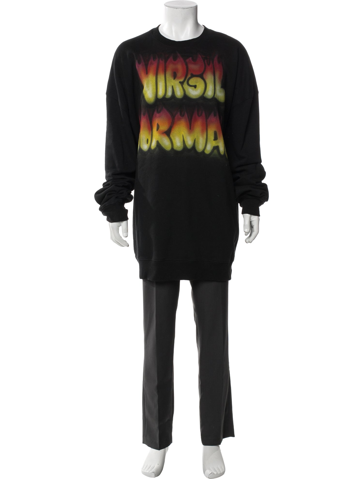 Virgil Normal Graphic Print Crew Neck Sweatshirt
