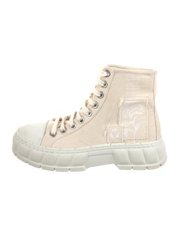 Virón Boots Canvas Distressed Accents Combat 6