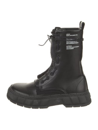 VIRÓN Leather Combat Boots w/ Tags