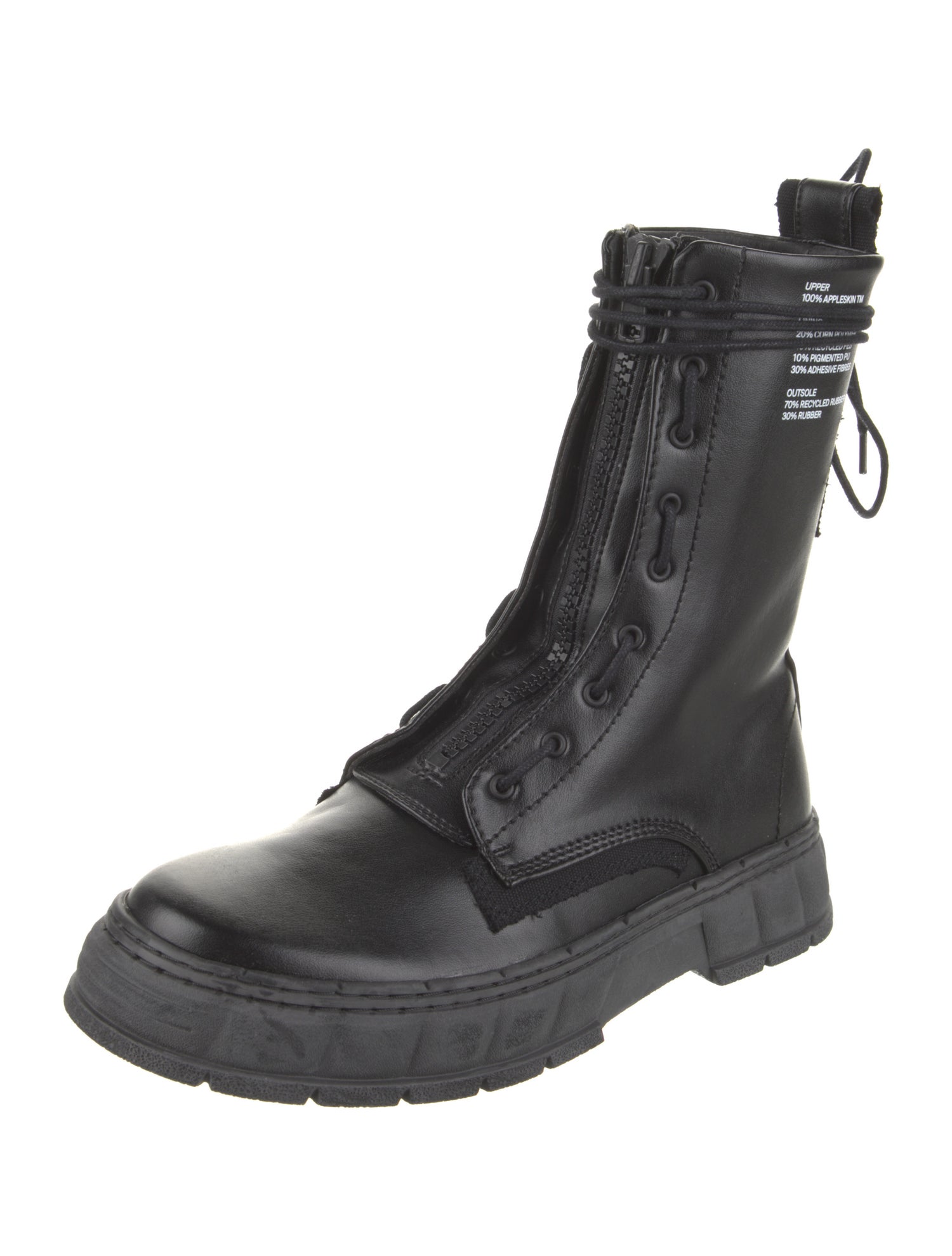 VIRÓN Leather Combat Boots w/ Tags