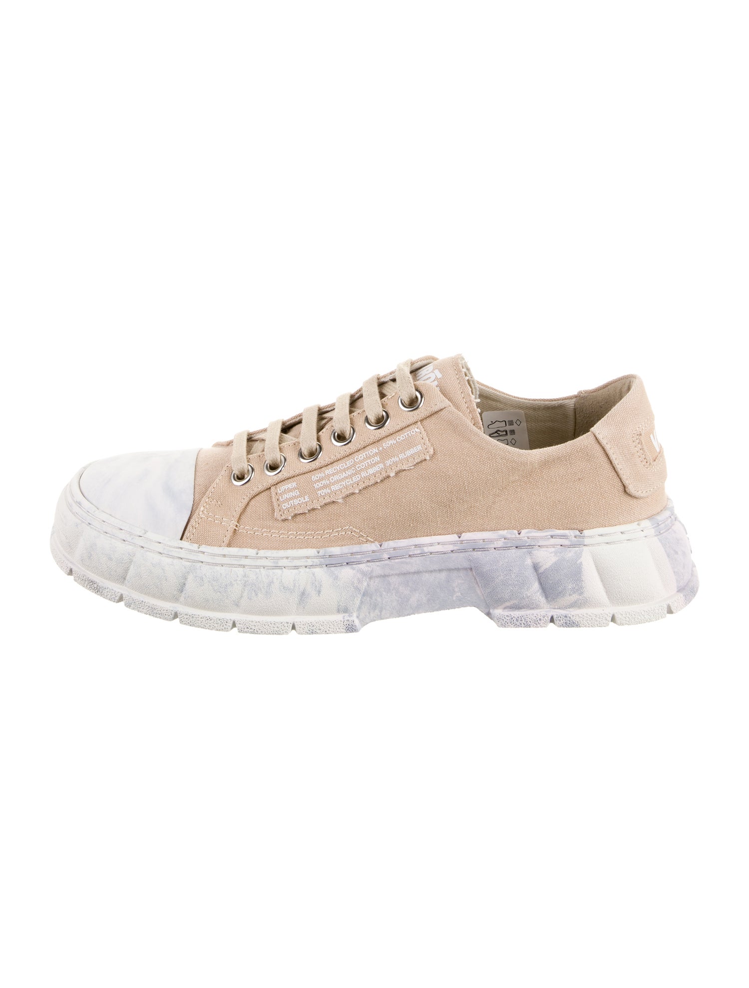 VIRÓN Canvas Graphic Print Sneakers w/ Tags