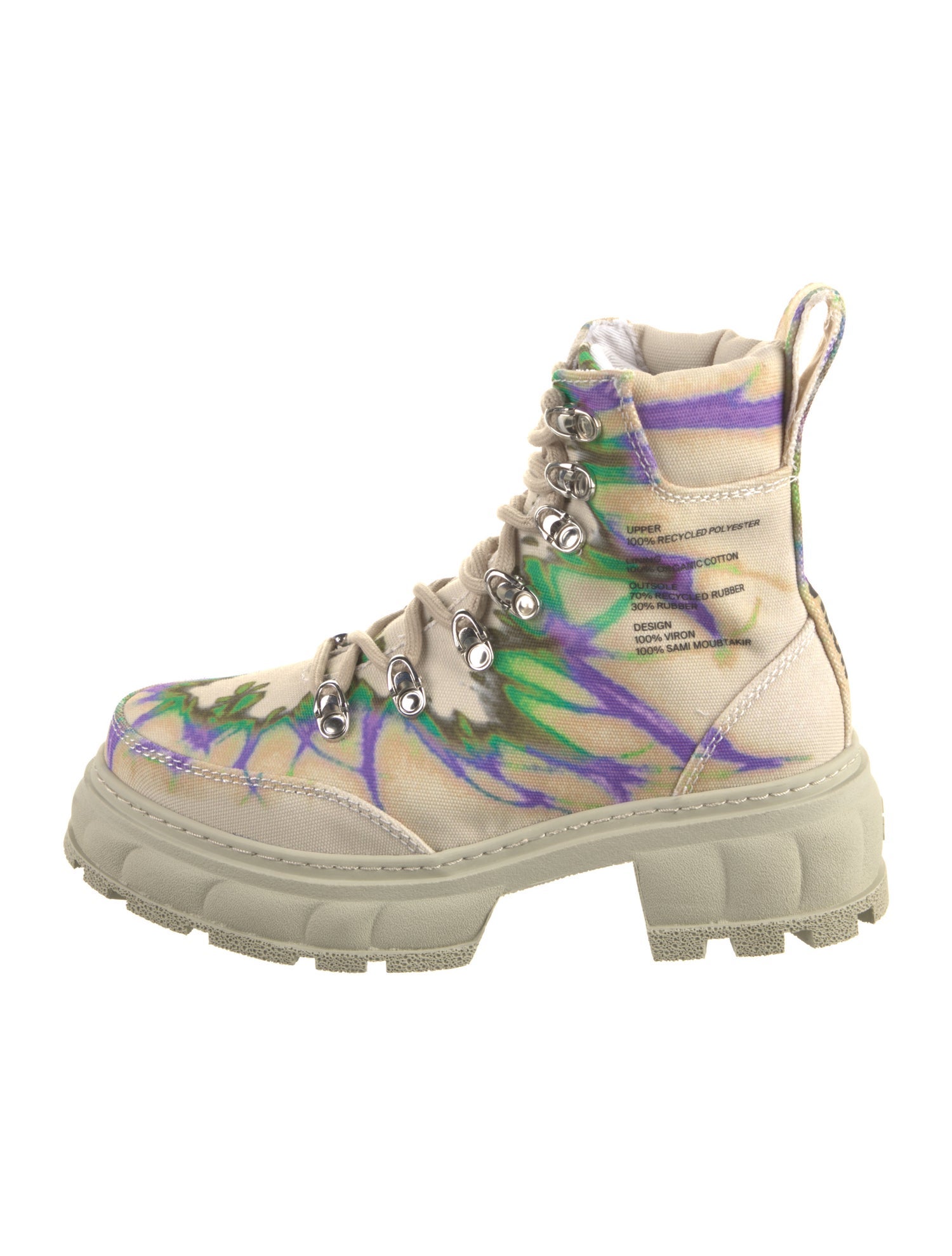 VIRÓN Canvas Printed Hiking Boots w/ Tags