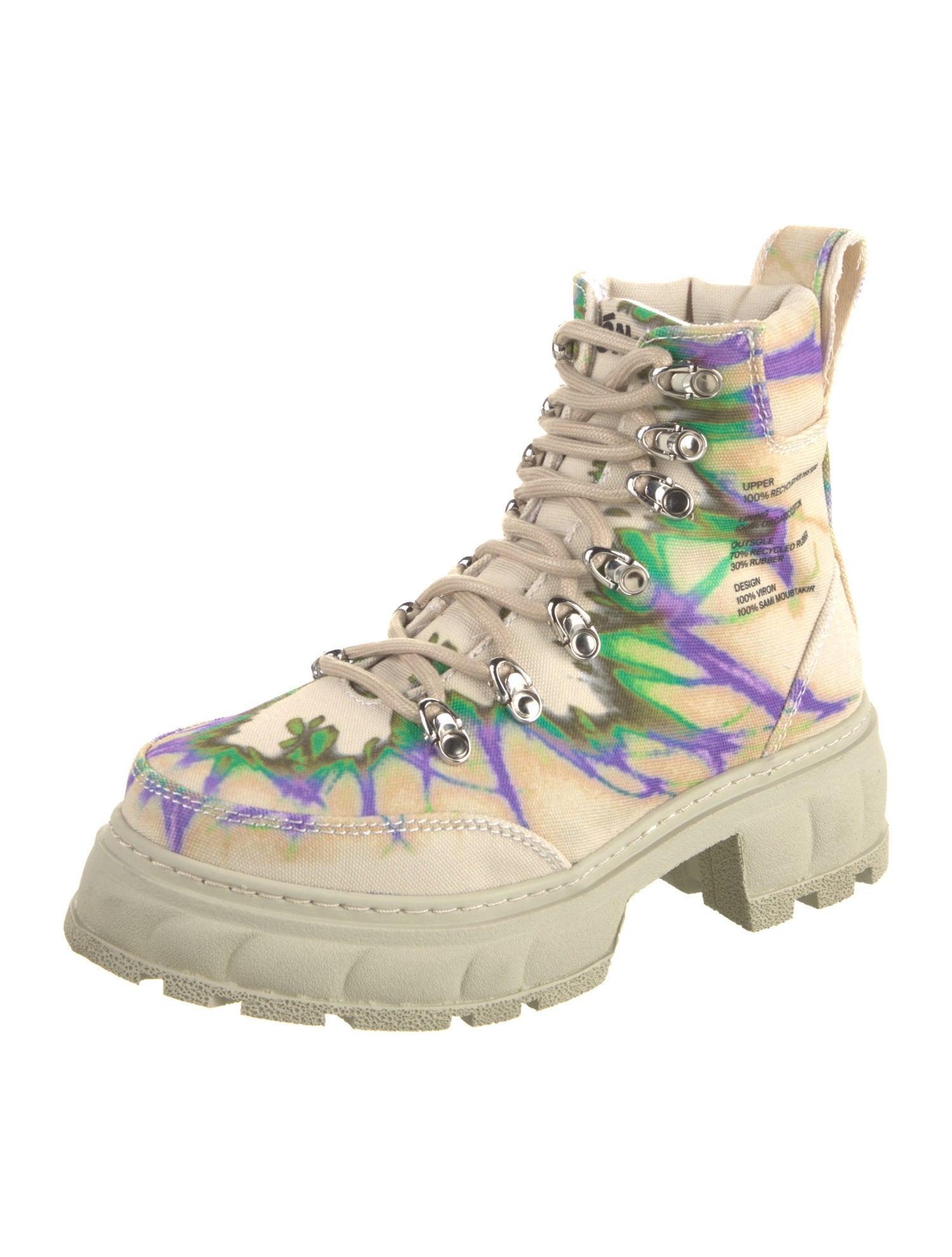 VIRÓN Canvas Printed Hiking Boots w/ Tags