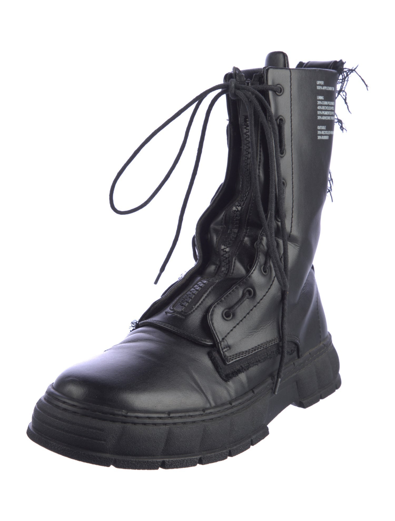 VIRÓN Vegan Leather Lace-Up Boots