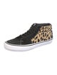Vans x Supreme Sk8-Mid Pro 'Cheetah Velvet Black' Sneakers
