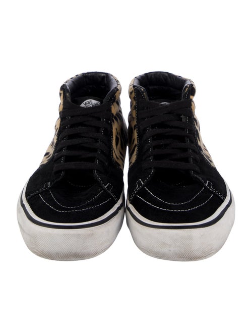 Vans x Supreme Sk8-Mid Velvet Leopard Sneakers