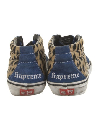 Vans x Supreme Sk8-Mid Pro 'Cheetah Velvet' Sneakers