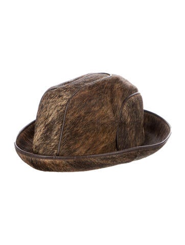 Vintage - Unbranded Hats Calf Hair Bowler