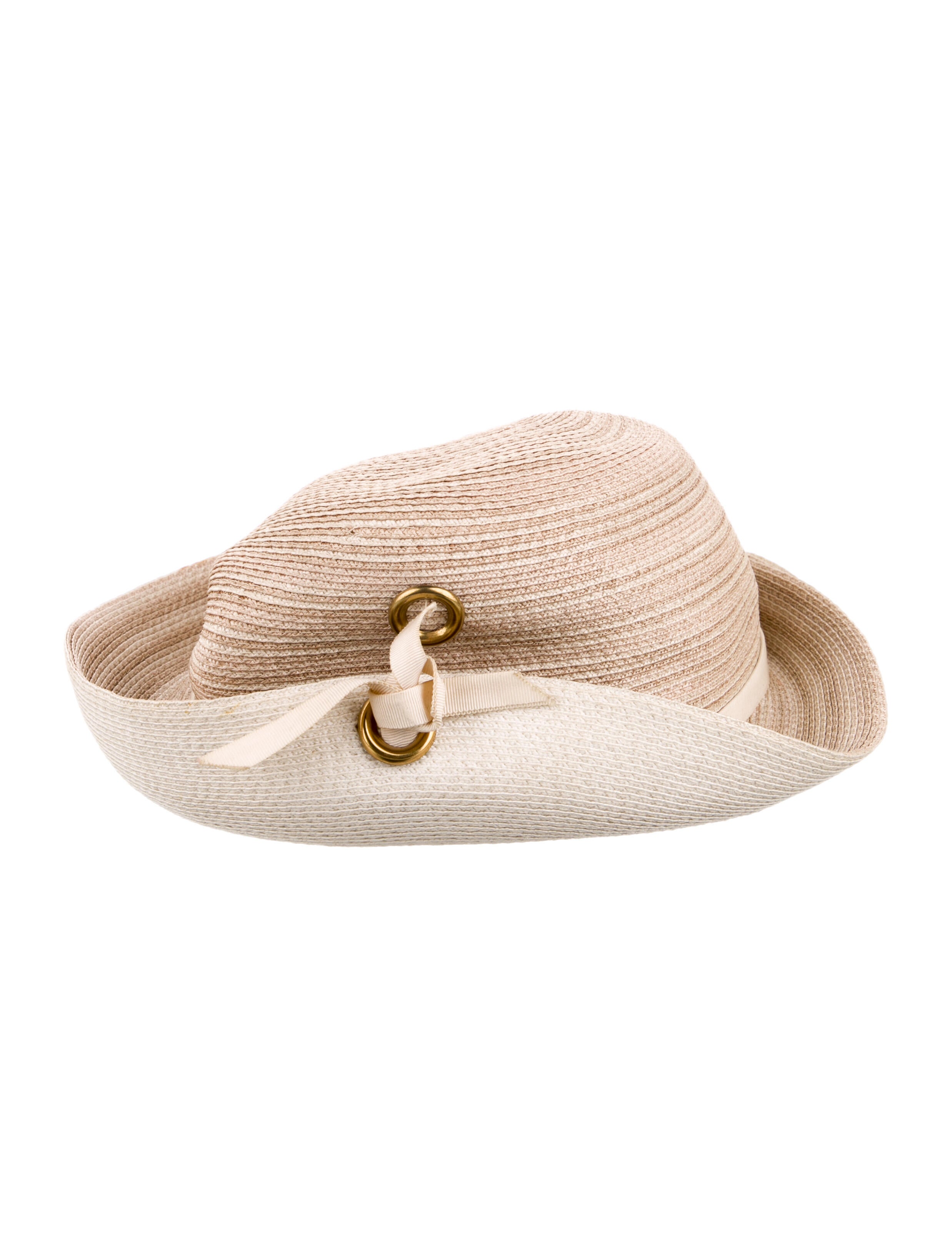 Vintage - Unbranded Straw Rolled Hat