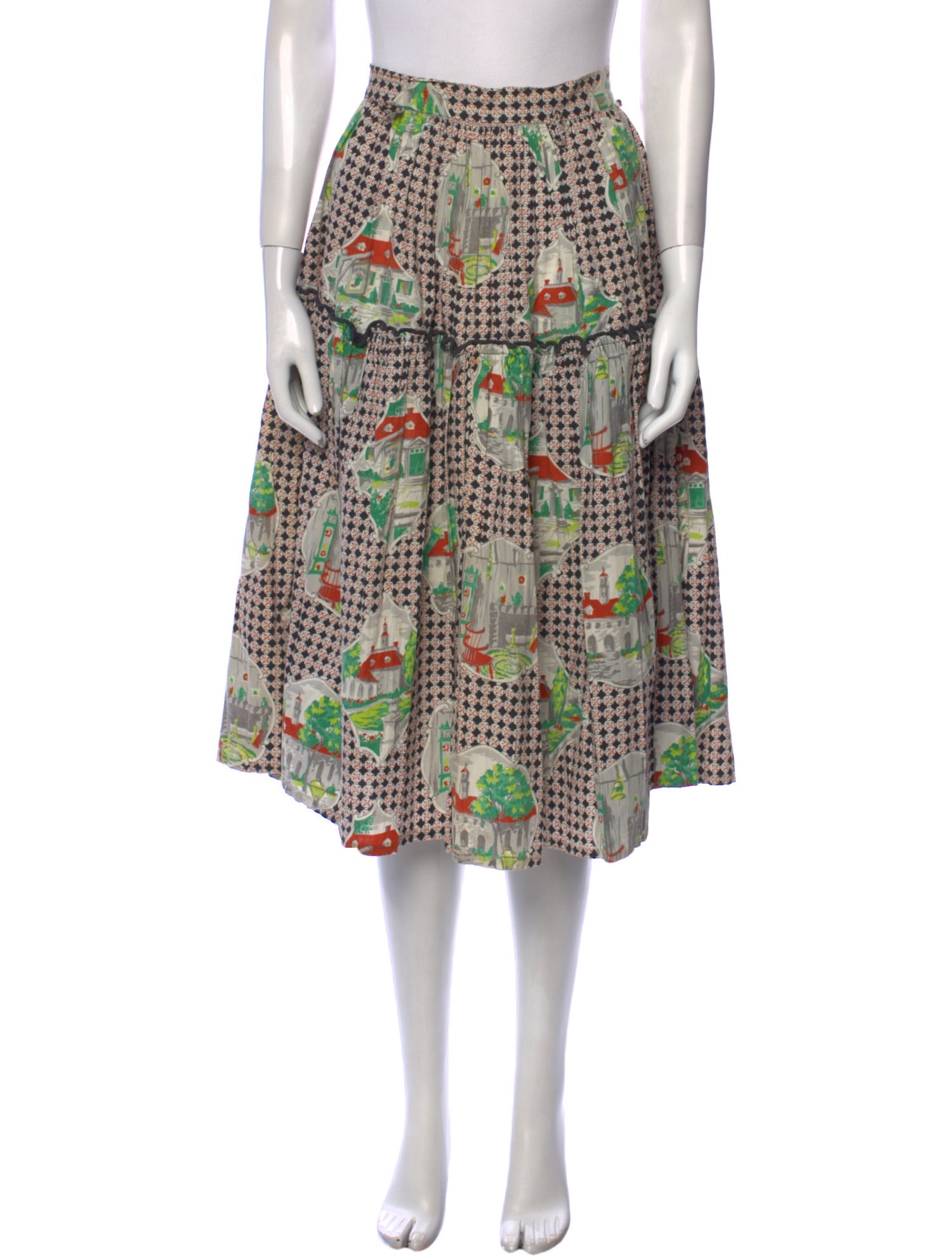 Vintage - Unbranded Vintage Midi Length Skirt