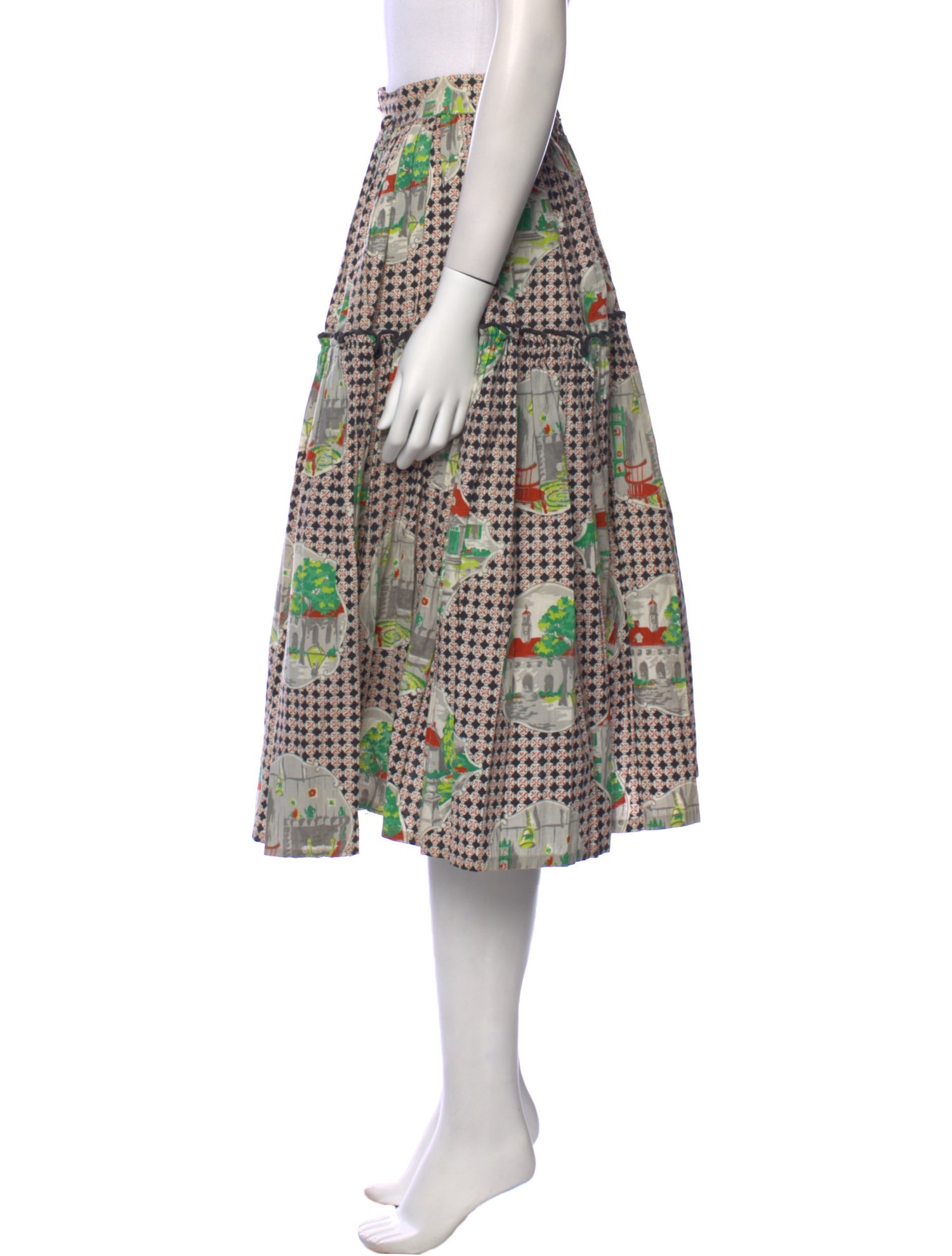 Vintage - Unbranded Vintage Midi Length Skirt