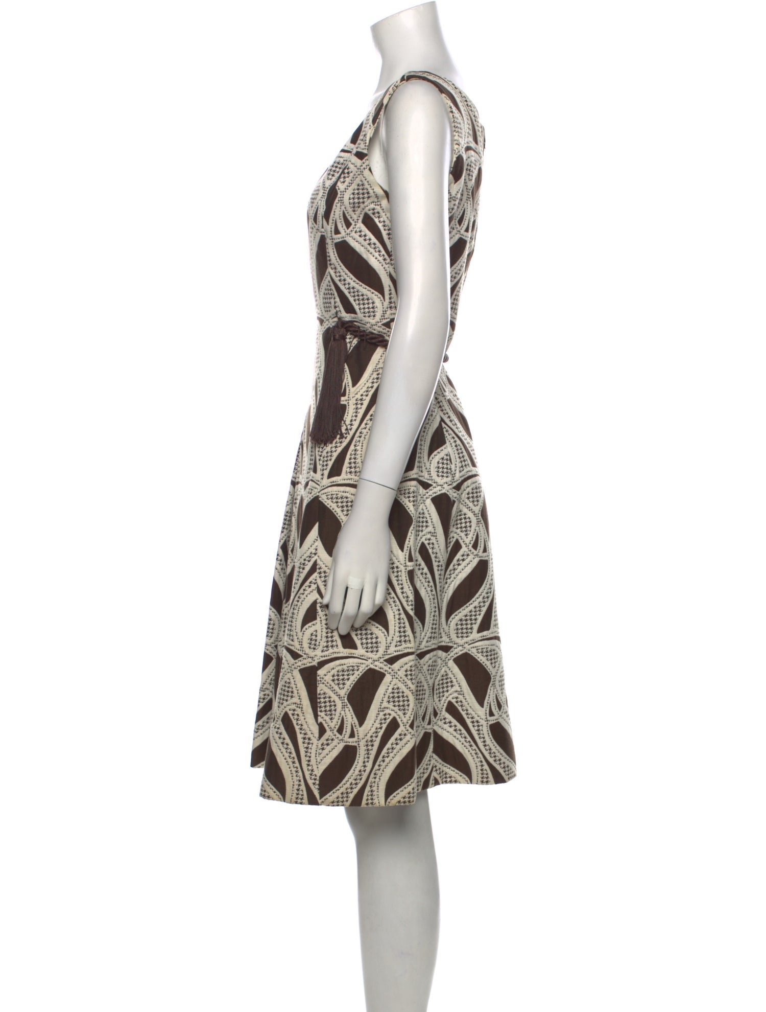 rose gold dress womens Rose Gold Printed Maxi Dress with Criss Cross Back main image 1