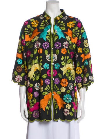 Vintage - Unbranded Jackets Floral Print Jacket XL