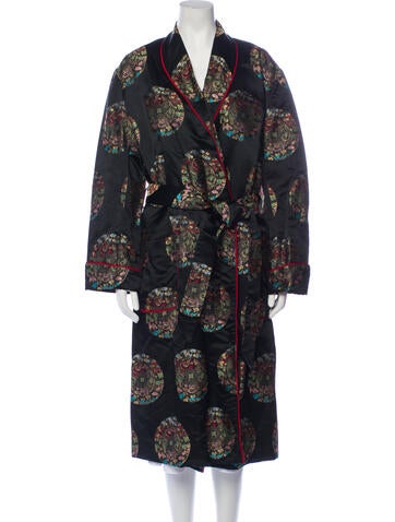 Vintage - Unbranded Coats Printed Trench Coat XL