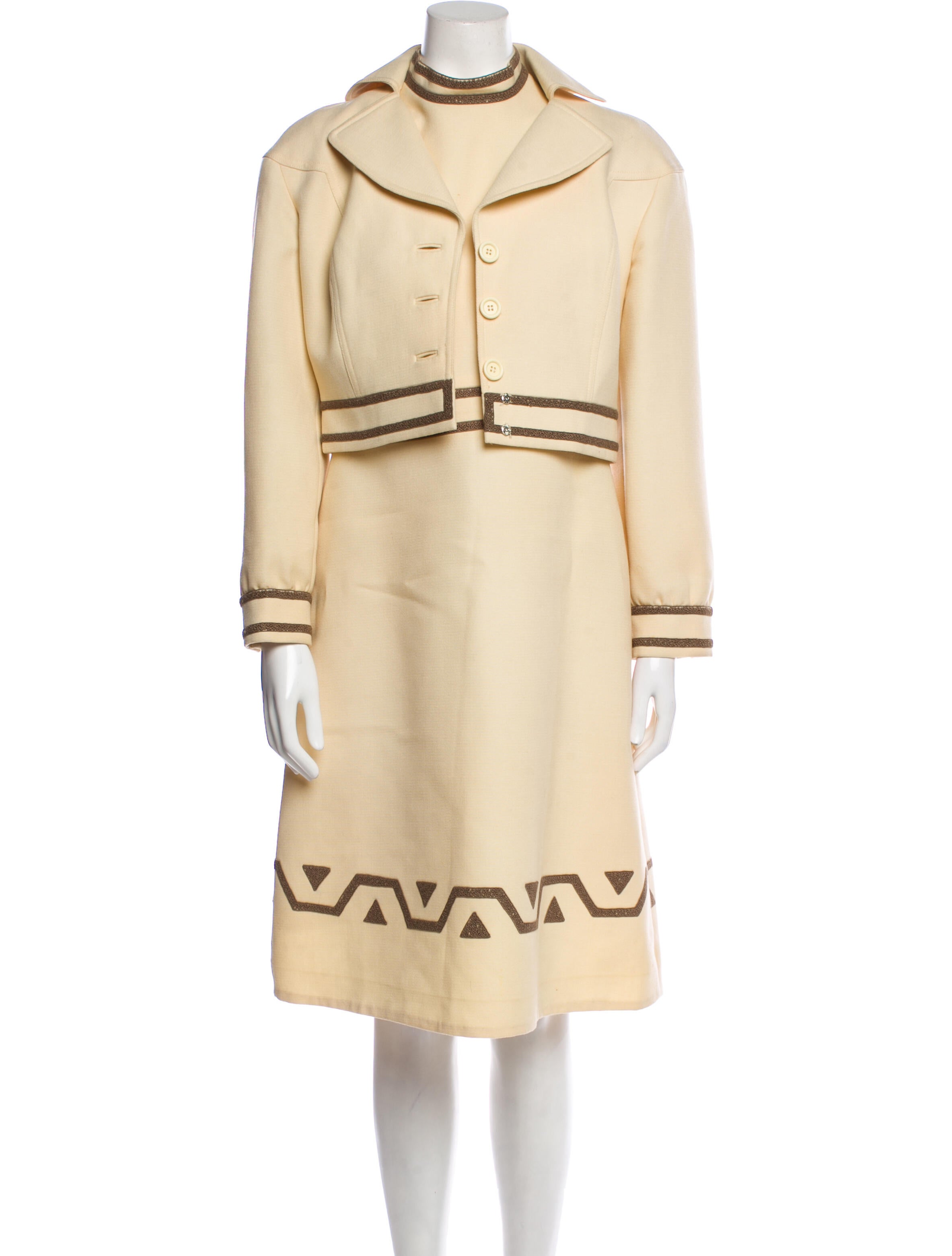 Vintage - Unbranded Vintage Late 1960's - Early 1970's Dress Set