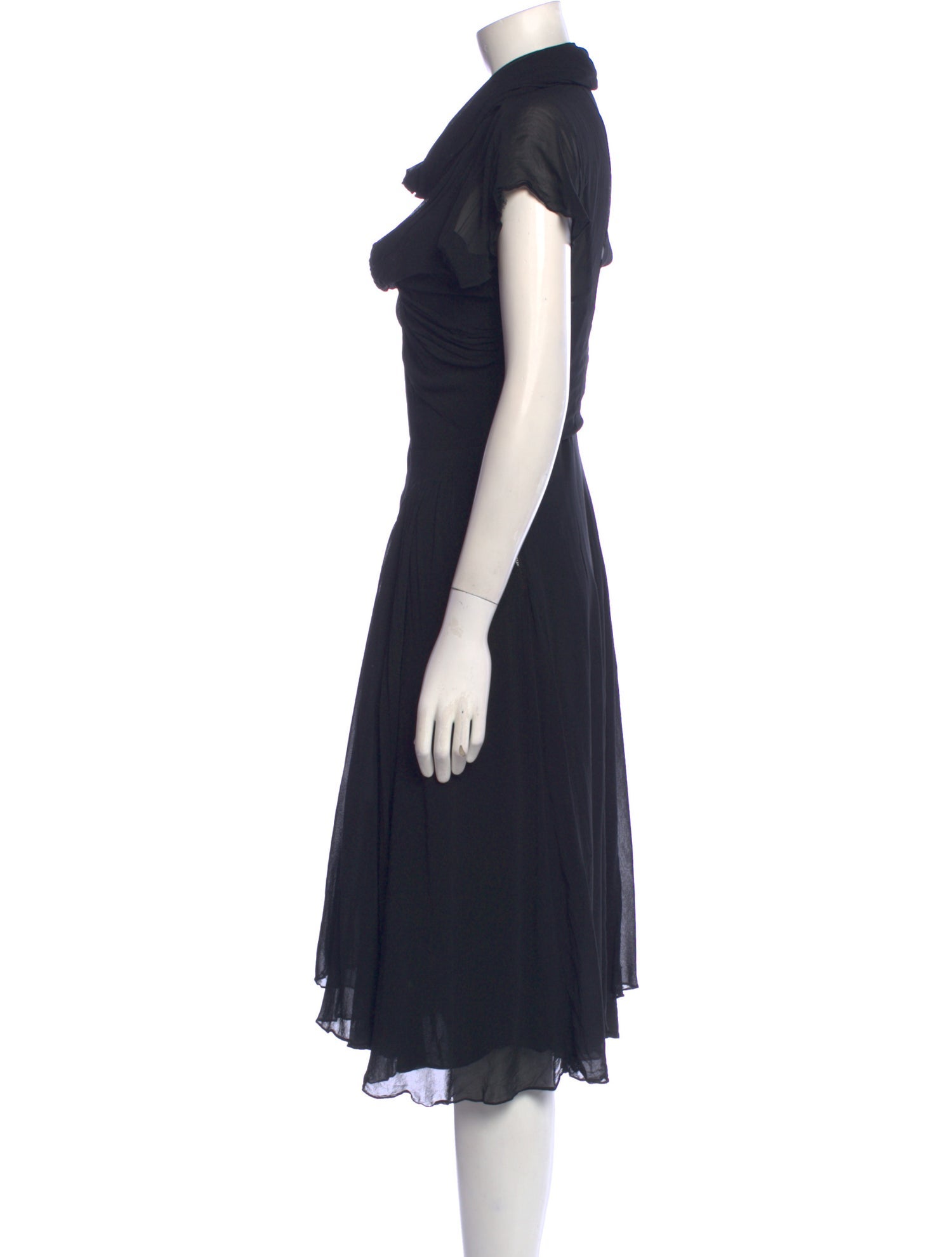 Vintage - Unbranded Cowl Neck Knee-Length Dress