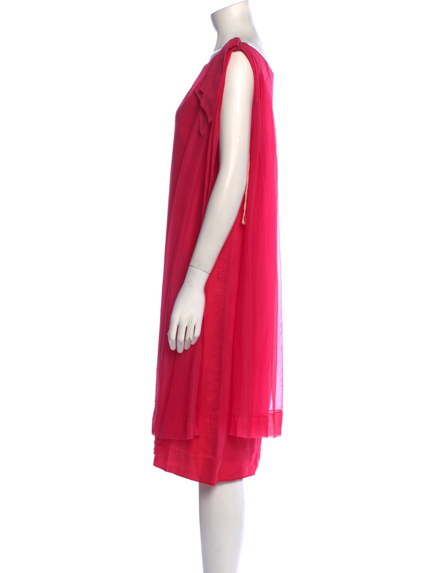 Vintage - Unbranded Bateau Neckline Knee-Length Dress