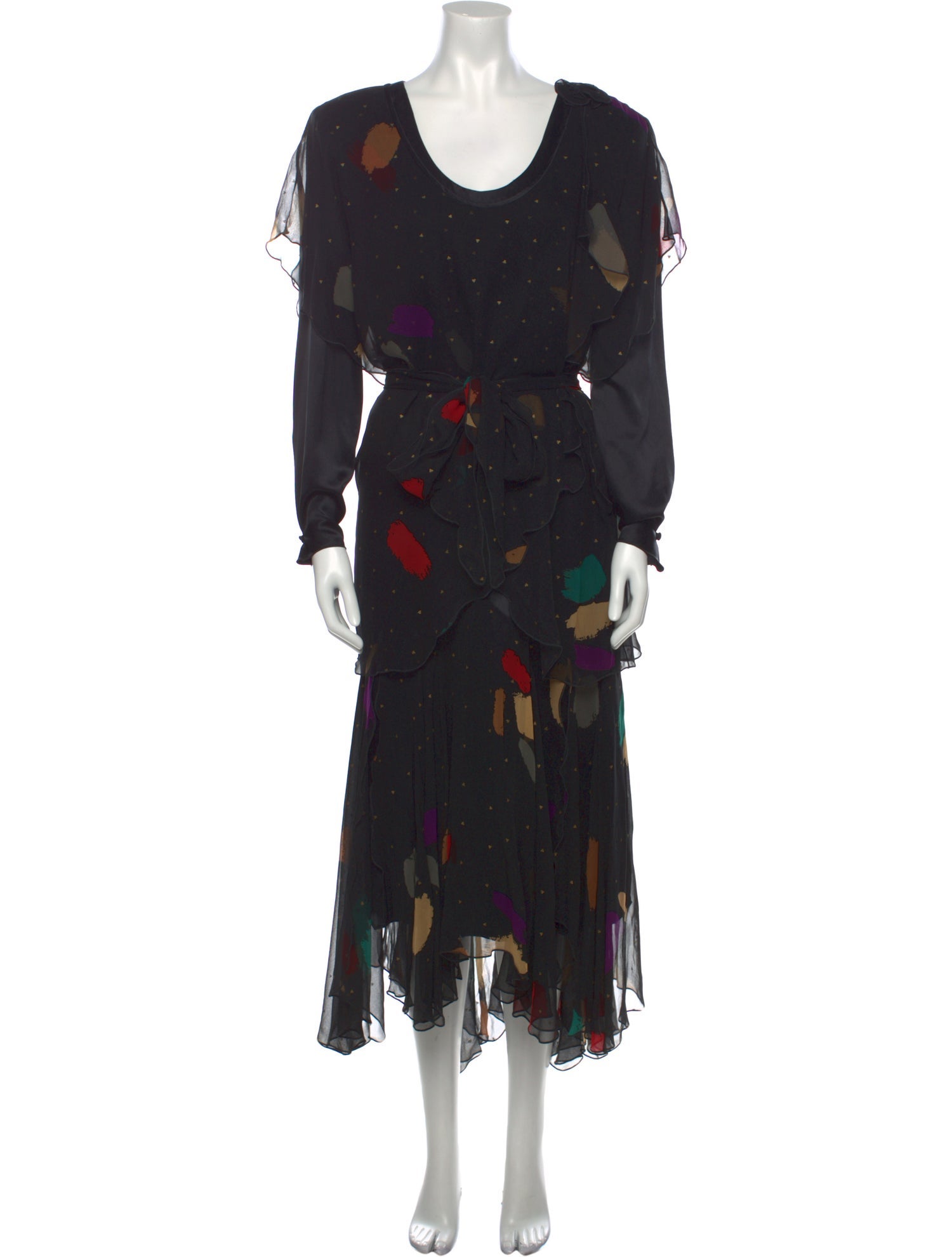 Holly Harp Vintage Midi Length Dress