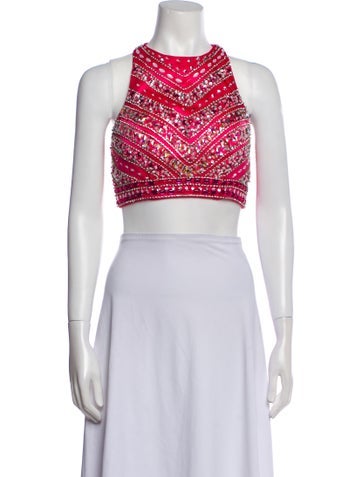 Vintage - Unbranded Tops Crew Neck Crop Top S