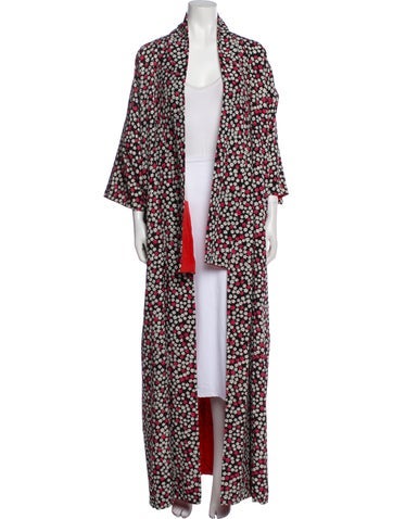 Vintage - Unbranded Loungewear Floral Print Robe XXL