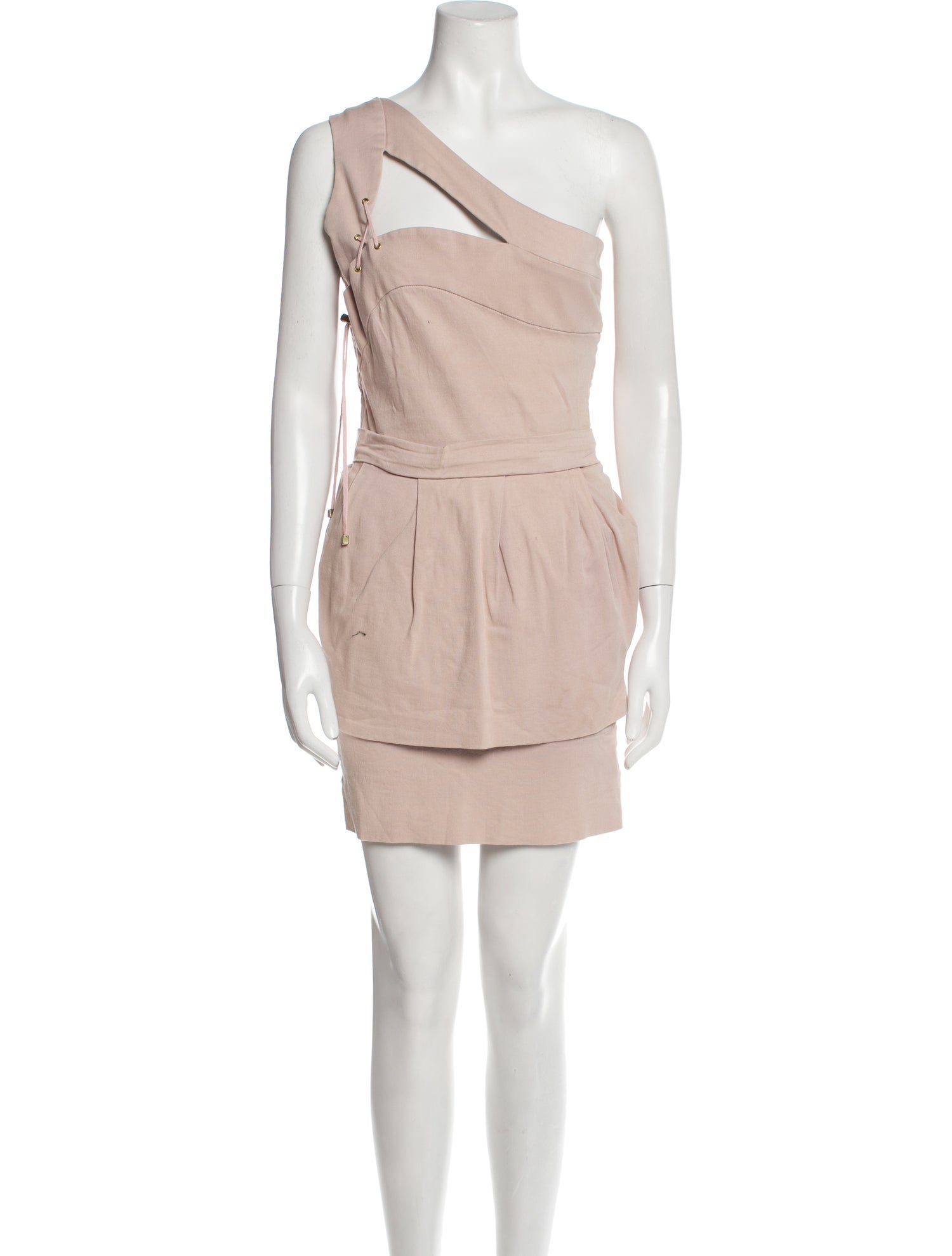 Preen by Thornton Bregazzi One-Shoulder Mini Dress