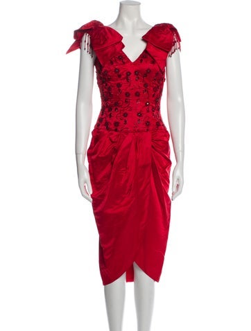 Vintage - Unbranded Dresses Knee-Length Dress L