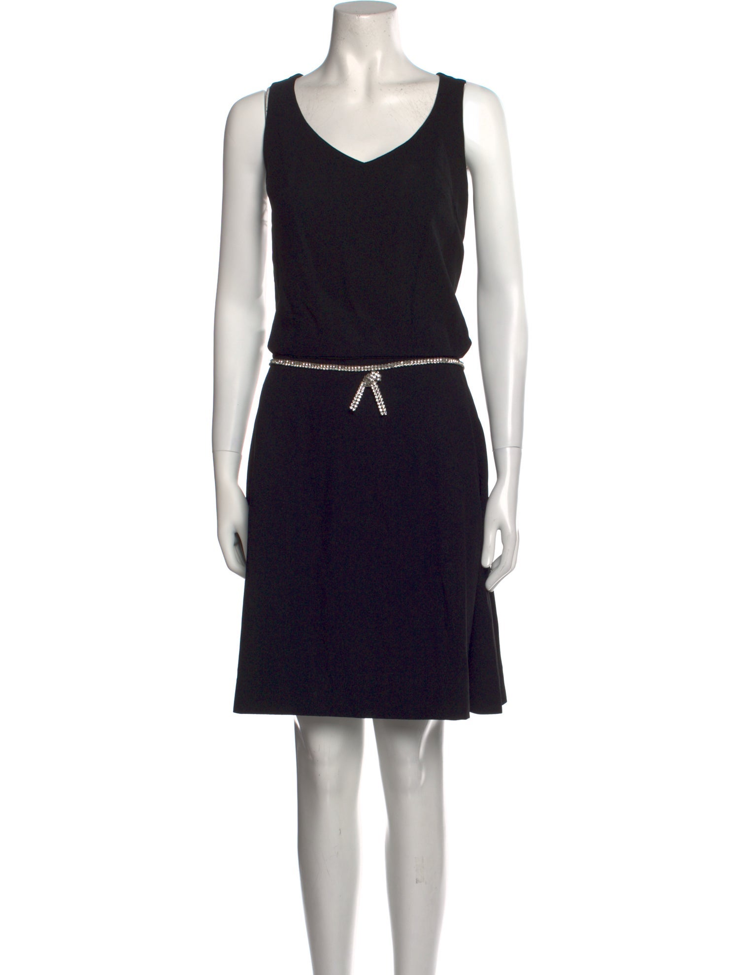 Vintage - Unbranded Scoop Neck Knee-Length Dress