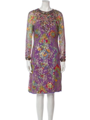 Oscar de la Renta Dresses Vintage Knee-Length Dress S