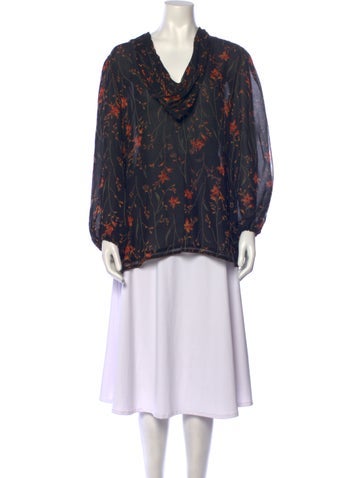 Vintage - Unbranded Tops Floral Print Blouse L