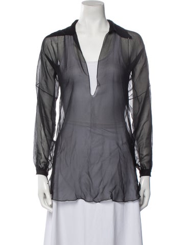 Keni Valenti Tops Vintage Late 1980's - Early 1990's Blouse L