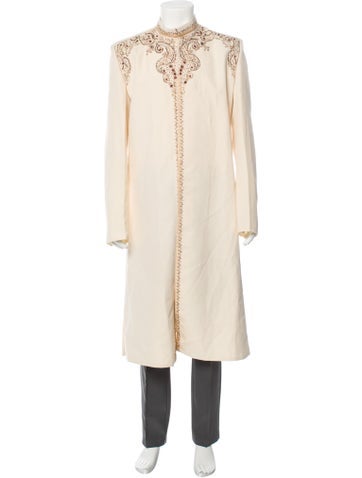 Vintage - Unbranded Outerwear Paisley Print Overcoat XL