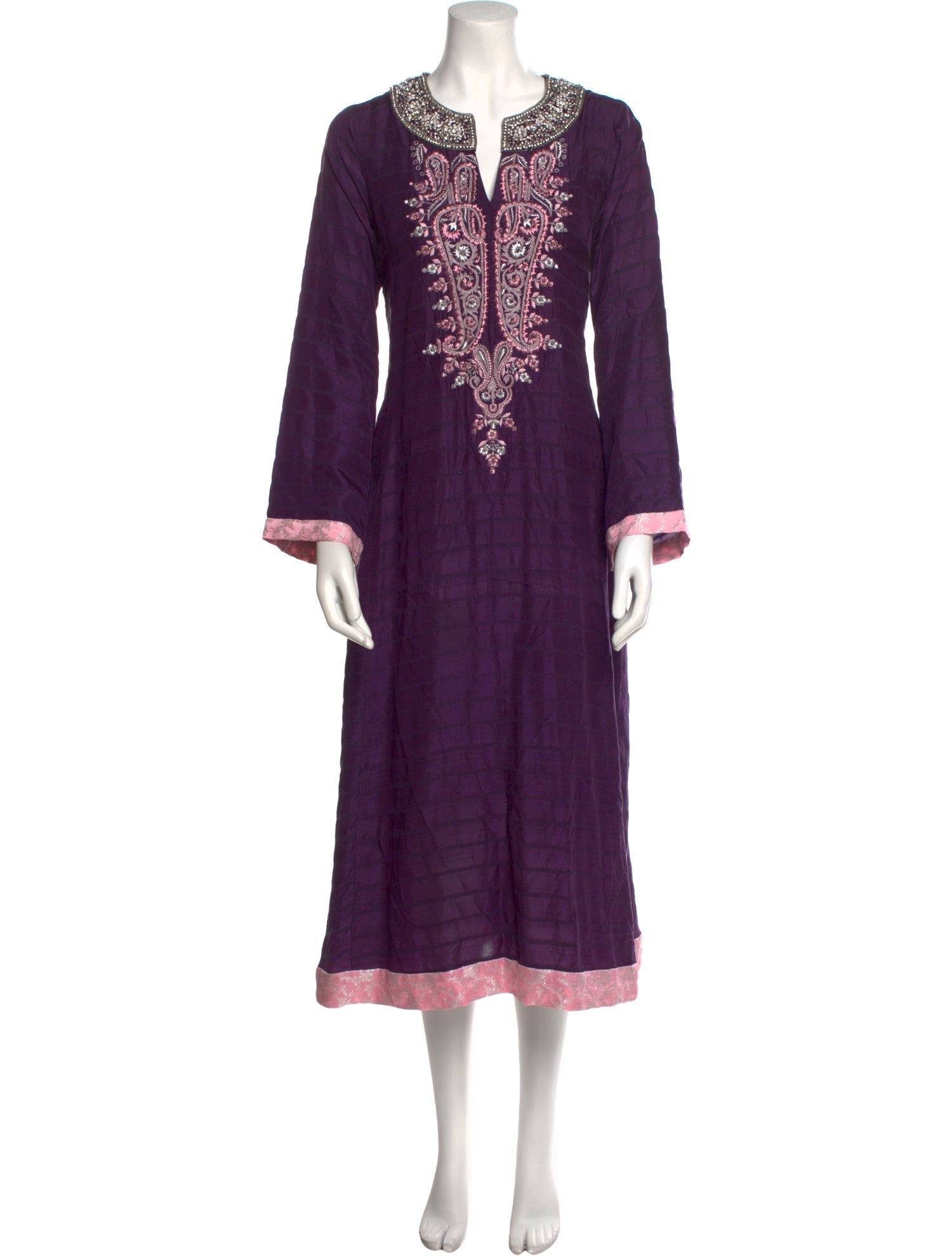 Vintage - Unbranded V-Neck Long Dress