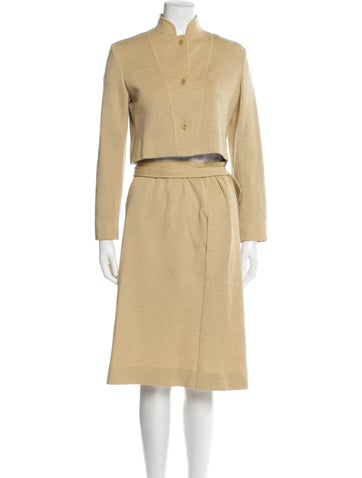 Vintage - Unbranded Suits and Sets Pleated Accents Skirt Suit XS