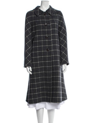 Vintage - Unbranded Coats Plaid Print Coat XL